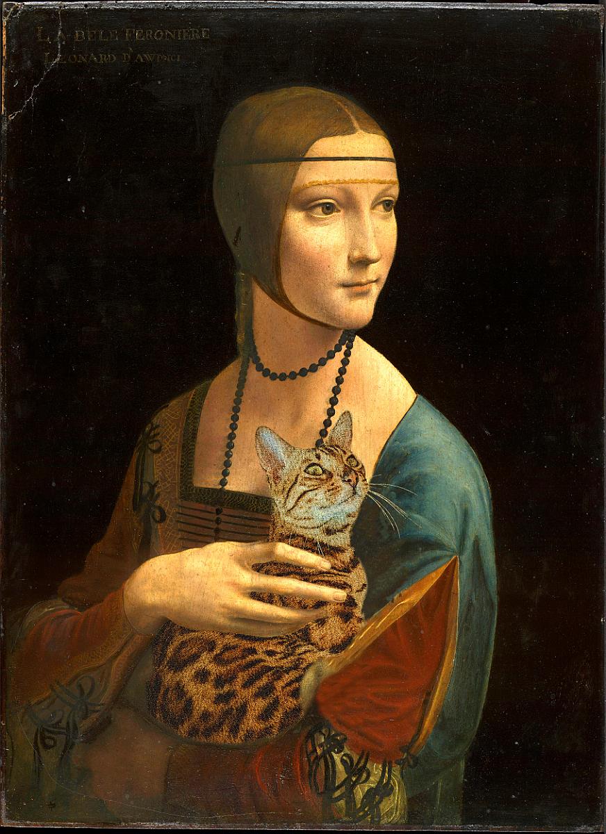 Portrait of Cecilia Gallerani (Lady with the Ermine), about 1488 Oil on Wood 54.8 x 40.3 cm